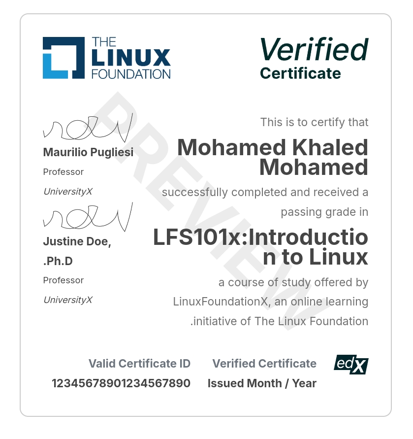 Linux Certificate