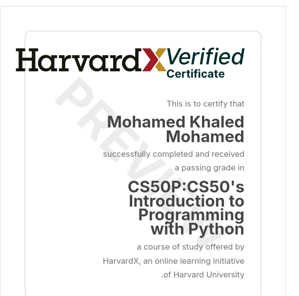 Python Certificate